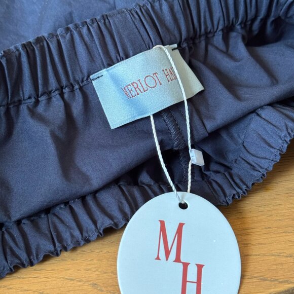 Merlot Haus Poplin Mini Short - Navy - Medium - Picture 4 of 4